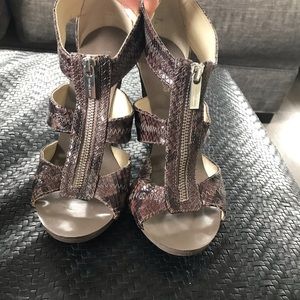 Michael Kors snake skin heels